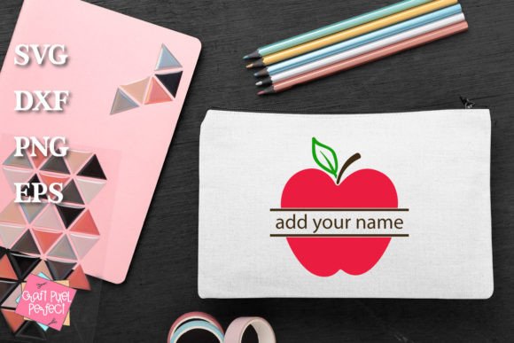 Apple Split Monogram Frame – A Versatile Digital Design for Personalized Projects