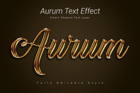 Aurum Psd Text Style Effect Mockup: Elevate Your Design Projects with Professional Precision