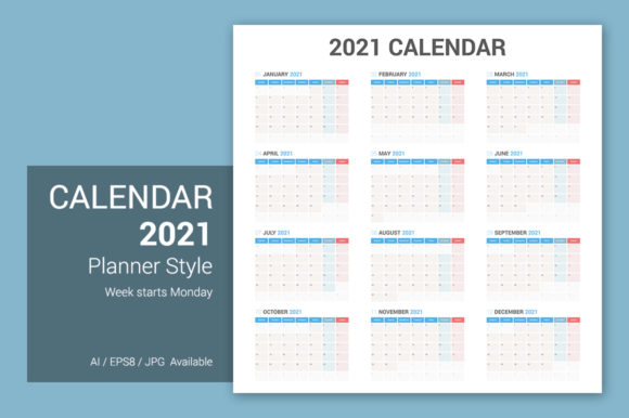 Calendar 2021 Planner Monday Starts: A Strategic Tool for Organized Planning