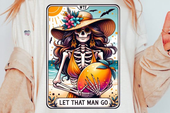 Mango Tarot Card Png Sarcastic Skeleton: A Unique Digital Design for Creative Expression