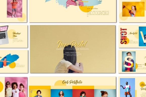 New Pastel Powerpoint Template: A Modern Design for Professional Presentations