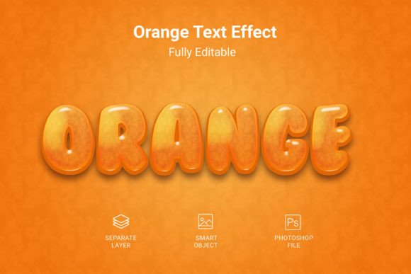 Orange Psd Text Style Effect Mockup: A Versatile Tool for Designers