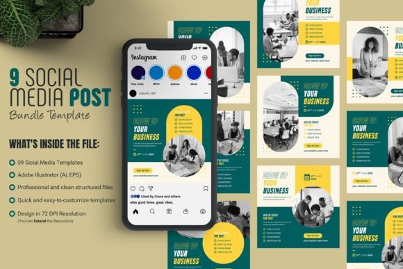 Social Media Cover Post Template Bundle