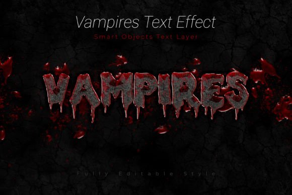 Vampires Psd Text Style Effect Mockup: A Creative Tool for Designers